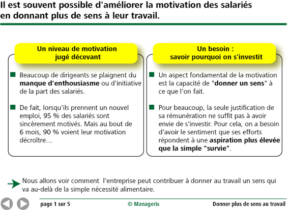 Donner Plus De Sens Au Travail Synthèse Manageris