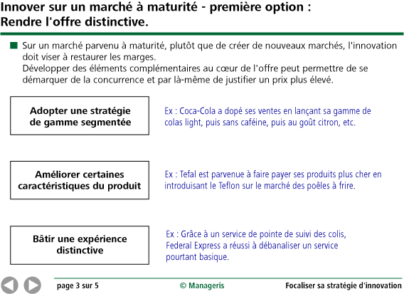 Focaliser sa stratégie d innovation Synthèse Manageris