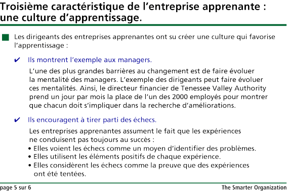 Bâtir Une Organisation Apprenante - Synthèse Manageris